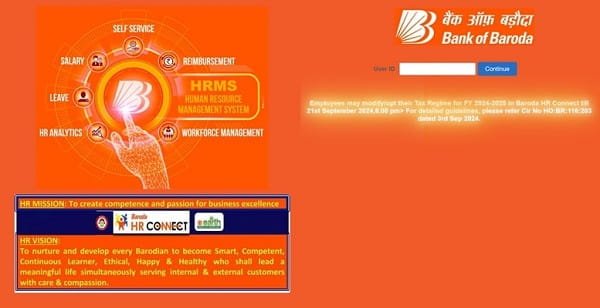 Login to Baroda UP Bank HRMS